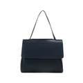 Navy Structured Matte Tote Bag