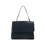 Navy Structured Matte Tote Bag
