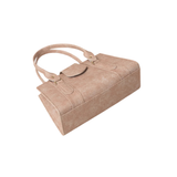 Pink Structured Flap Handbag